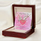 ELTGVD - Everlasting Love Twin Hearts Gold n' Diamond Necklace -  Love Dove Message Card