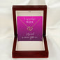 ELTGW1 - Everlasting Love Twin Hearts Gold n' Diamond Necklace with Message Card for Wife