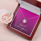 LNSET- Love Knot Earring & Necklace Set with Valentine's Card
