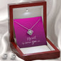 LNSET- Love Knot Earring & Necklace Set with Valentine's Card
