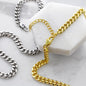 NCUM - Celebration Men's Cuban Link Chain Necklace with Your Personalized Message Card