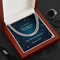 NCUM - Celebration Men's Cuban Link Chain Necklace with Your Personalized Message Card