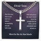 SCNSOP - Personalized Stalwart Cross Necklace for Sons