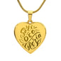 EHFAITH2 - Soli Deo Gloria Engraved Heart Necklace Custom Engraving Option