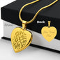 EHFAITH2 - Soli Deo Gloria Engraved Heart Necklace Custom Engraving Option