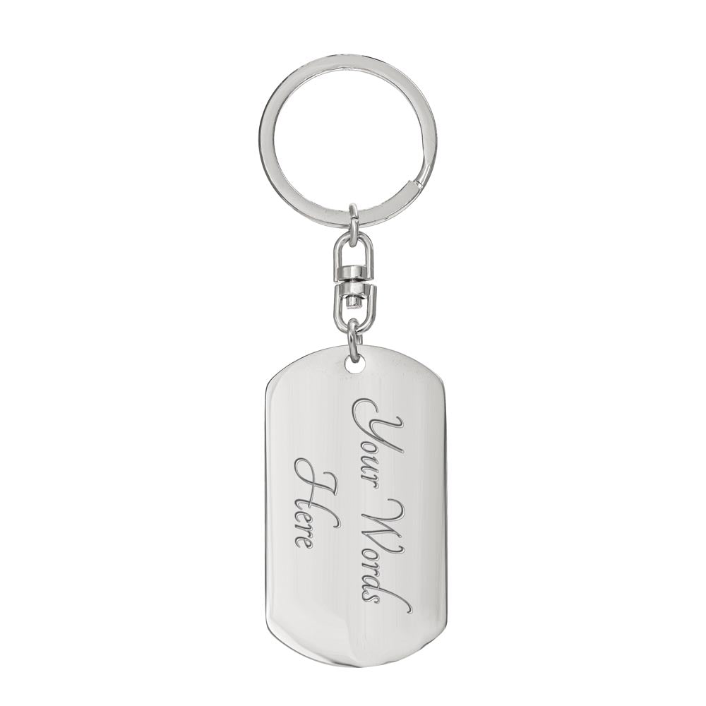 DKSCB-Key Chain - Strong and Courageous Message