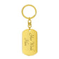 KCSCRD-Sacred Wings Radiant Journey Dog Tag Style Key Chain-Personalize It