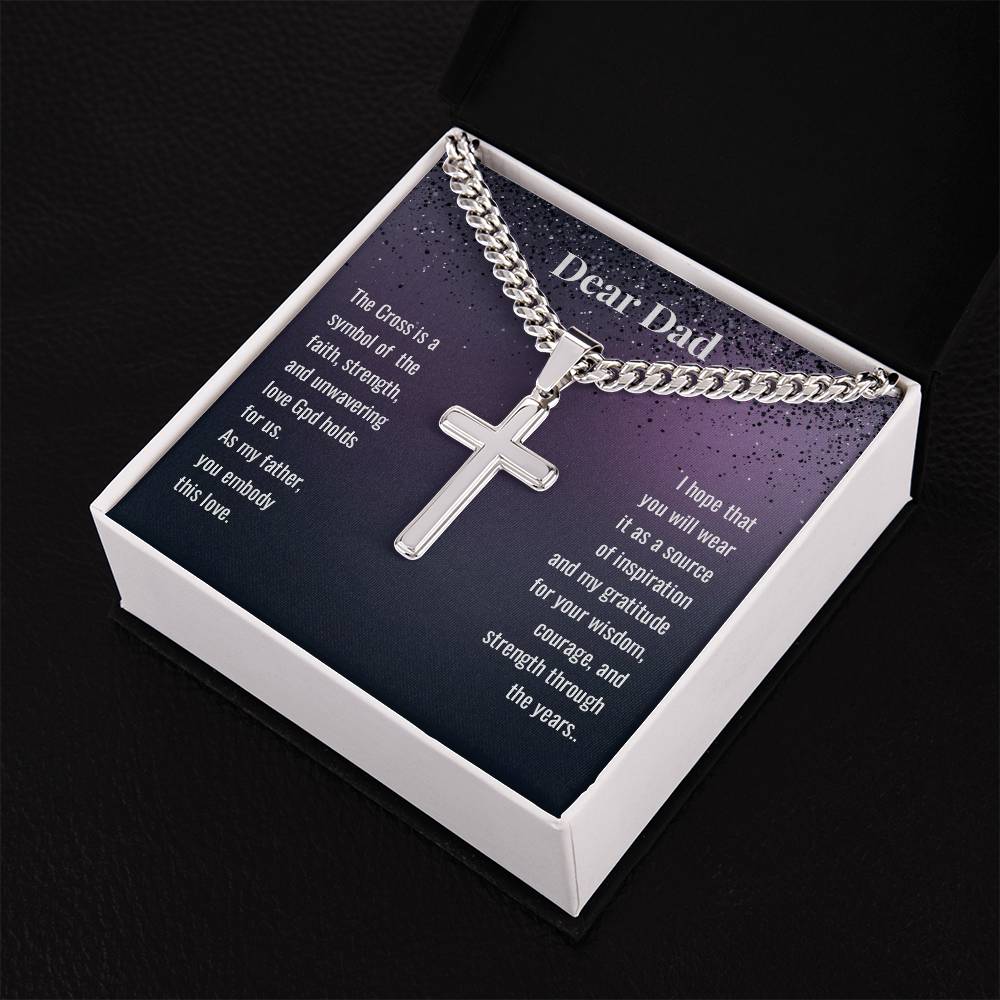 SCPF- Personalized Stalwart Cross Necklace for Dad