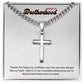 SCPBR2 - Personalized Stalwart Cross Necklace - Brother