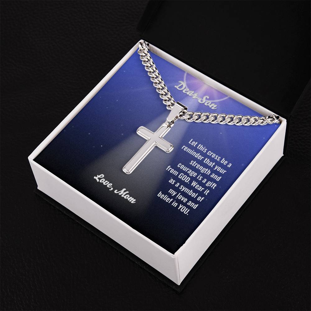 LCMS- Love Cross Necklace - Mom/Son