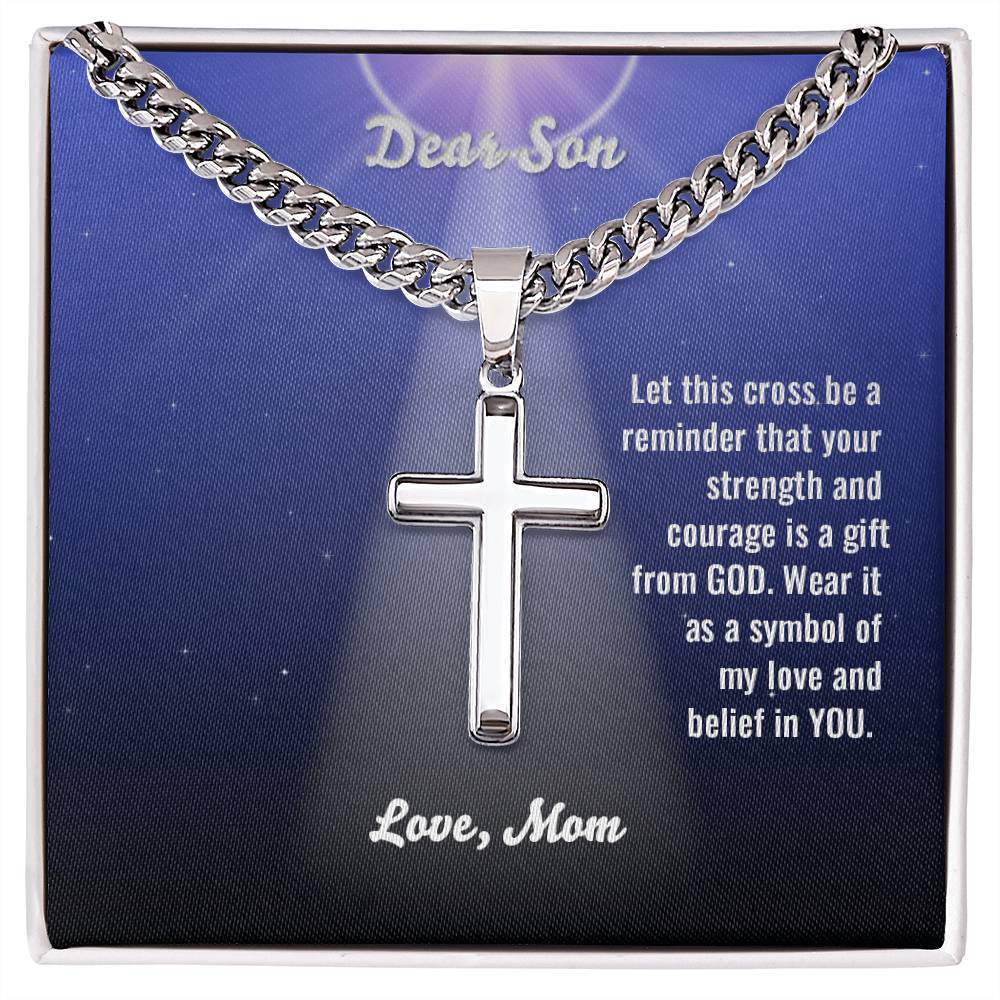 LCMS- Love Cross Necklace - Mom/Son