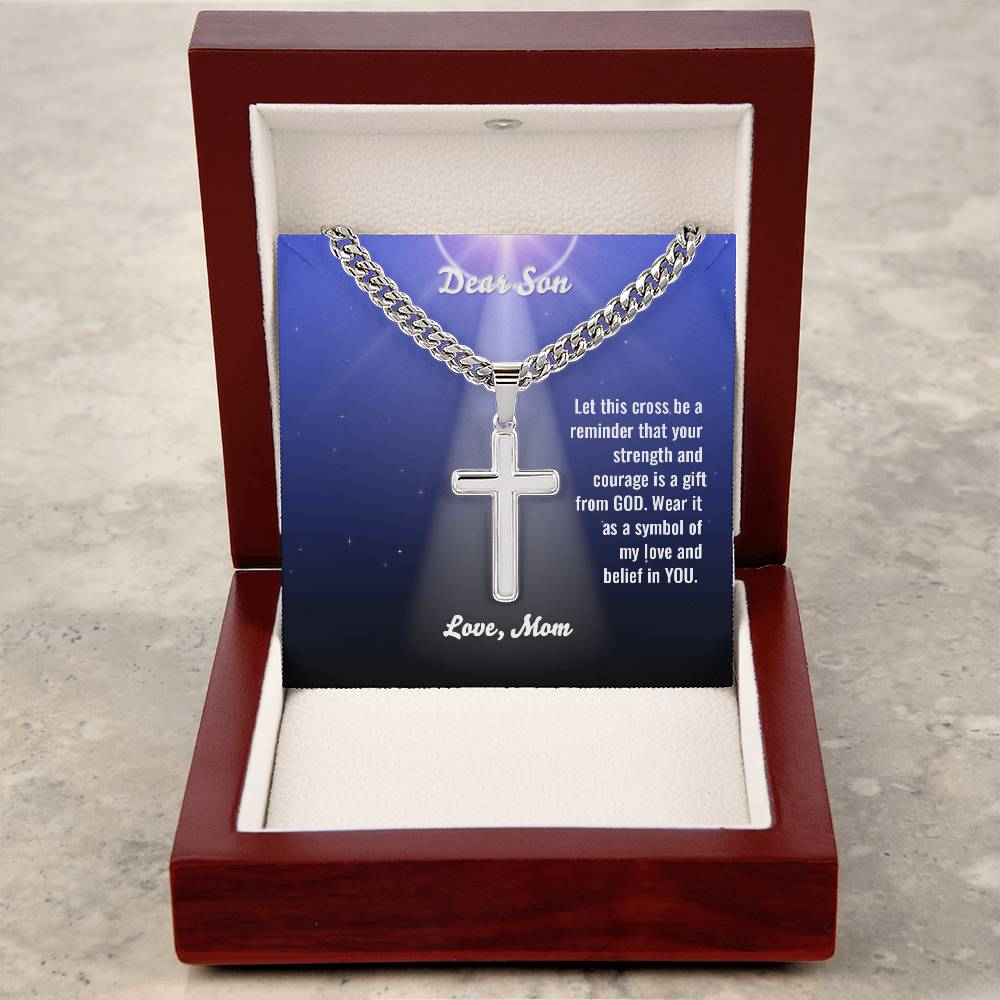 LCMS- Love Cross Necklace - Mom/Son