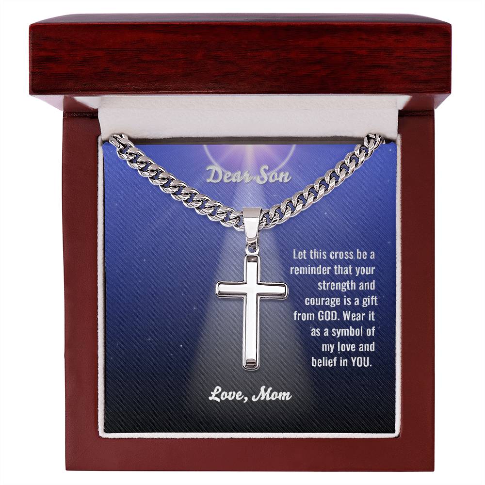 LCMS- Love Cross Necklace - Mom/Son