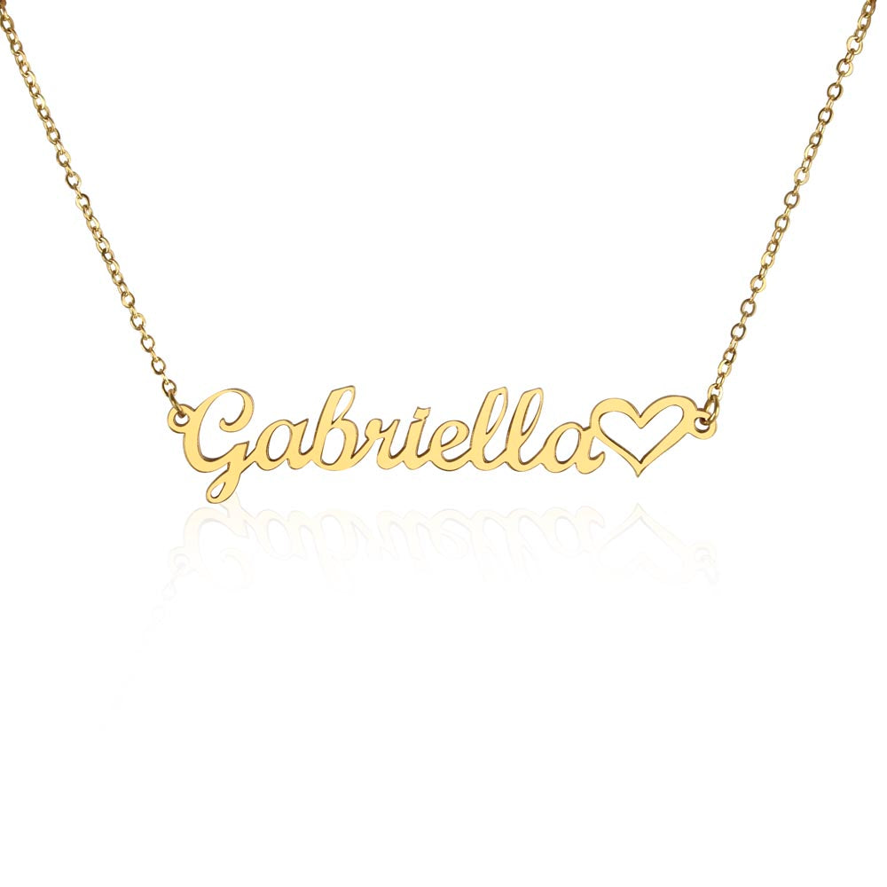 MC2HF - Heartfelt Name Necklace for Granddaughter