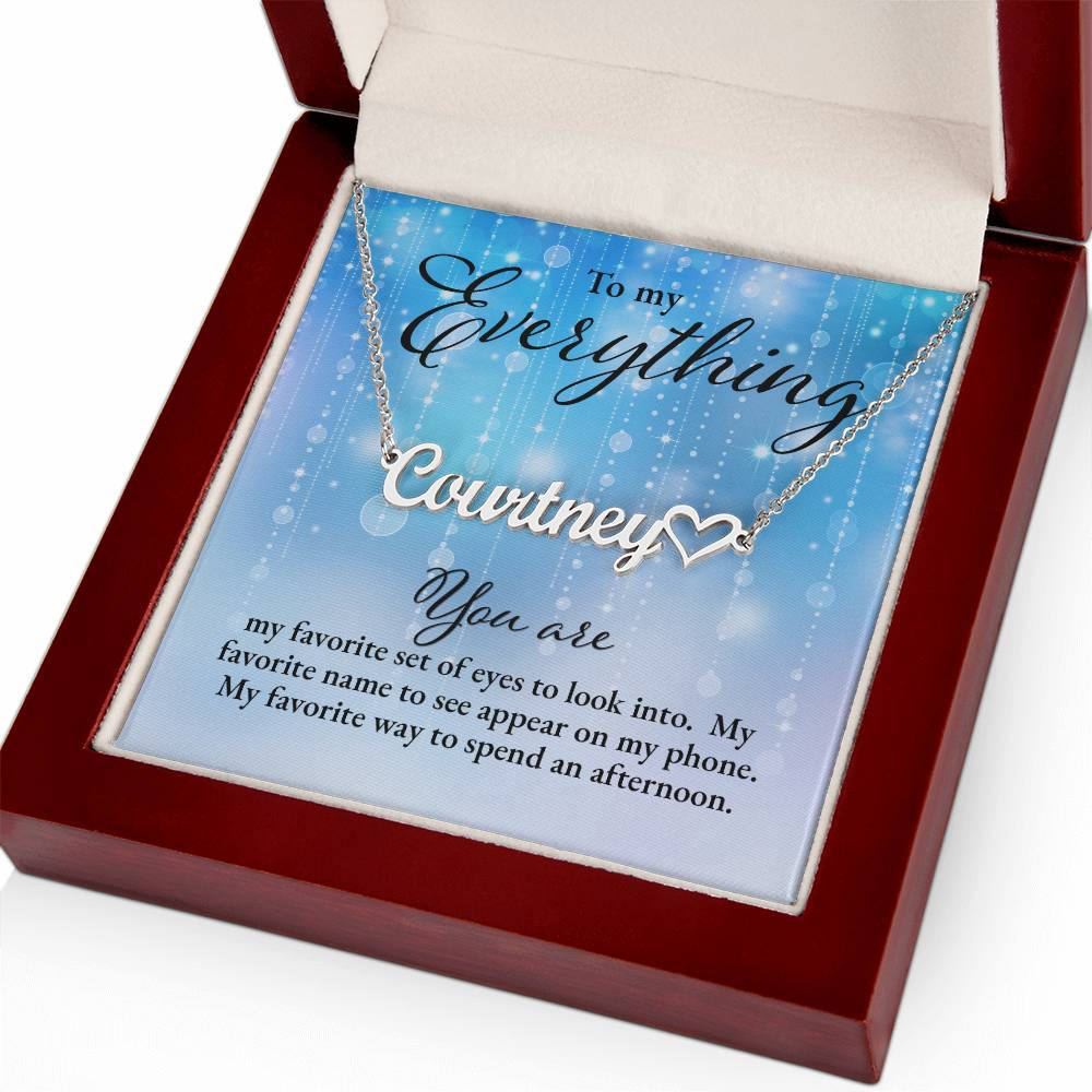 NNHEV-My Everything  Name Necklace