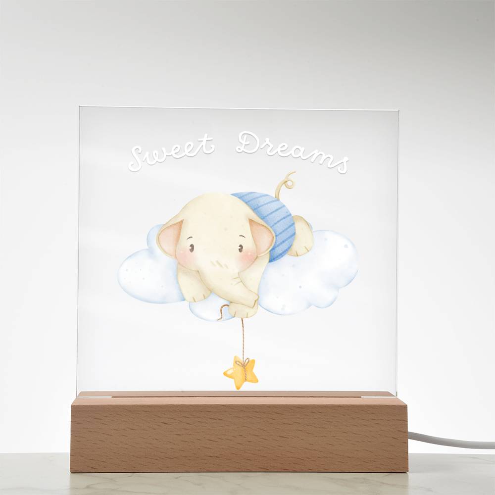 APBAB1 -Kids Starry Dreams Acrylic Square Plaque /Nightlight