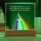 APRBO-My Heart Still Talks to My Dog- Square Acrylic Memorial Plaque with LED base