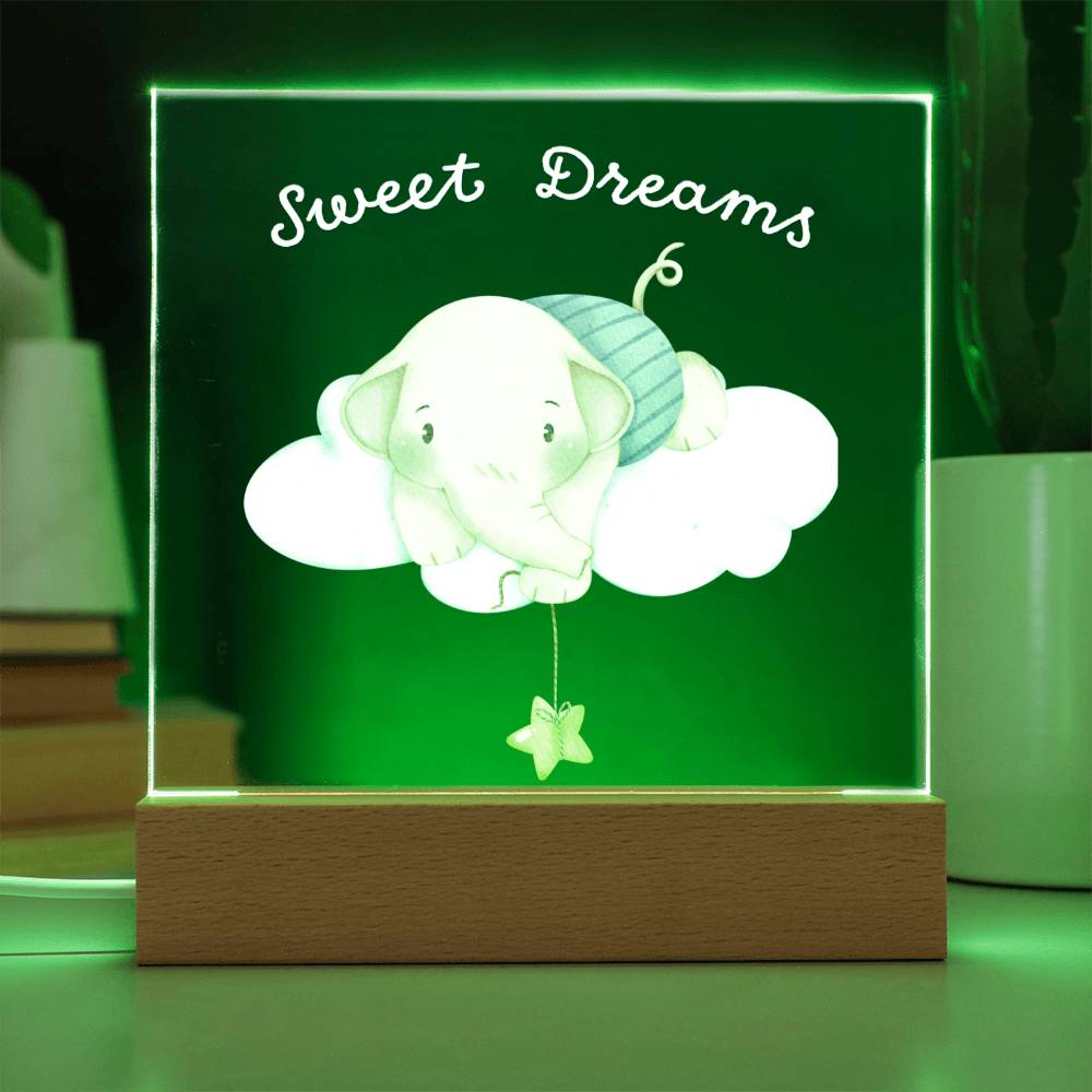 APBAB1 -Kids Starry Dreams Acrylic Square Plaque /Nightlight