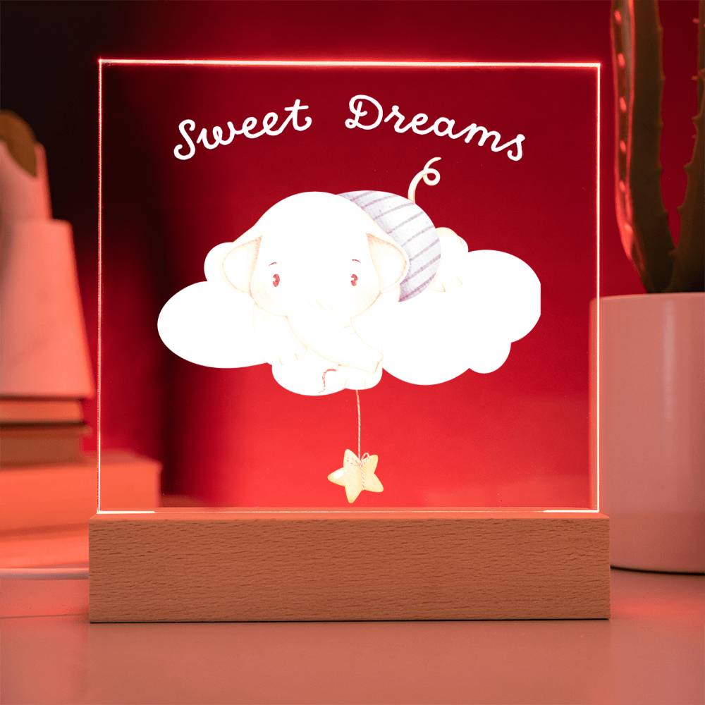 APBAB1 -Kids Starry Dreams Acrylic Square Plaque /Nightlight