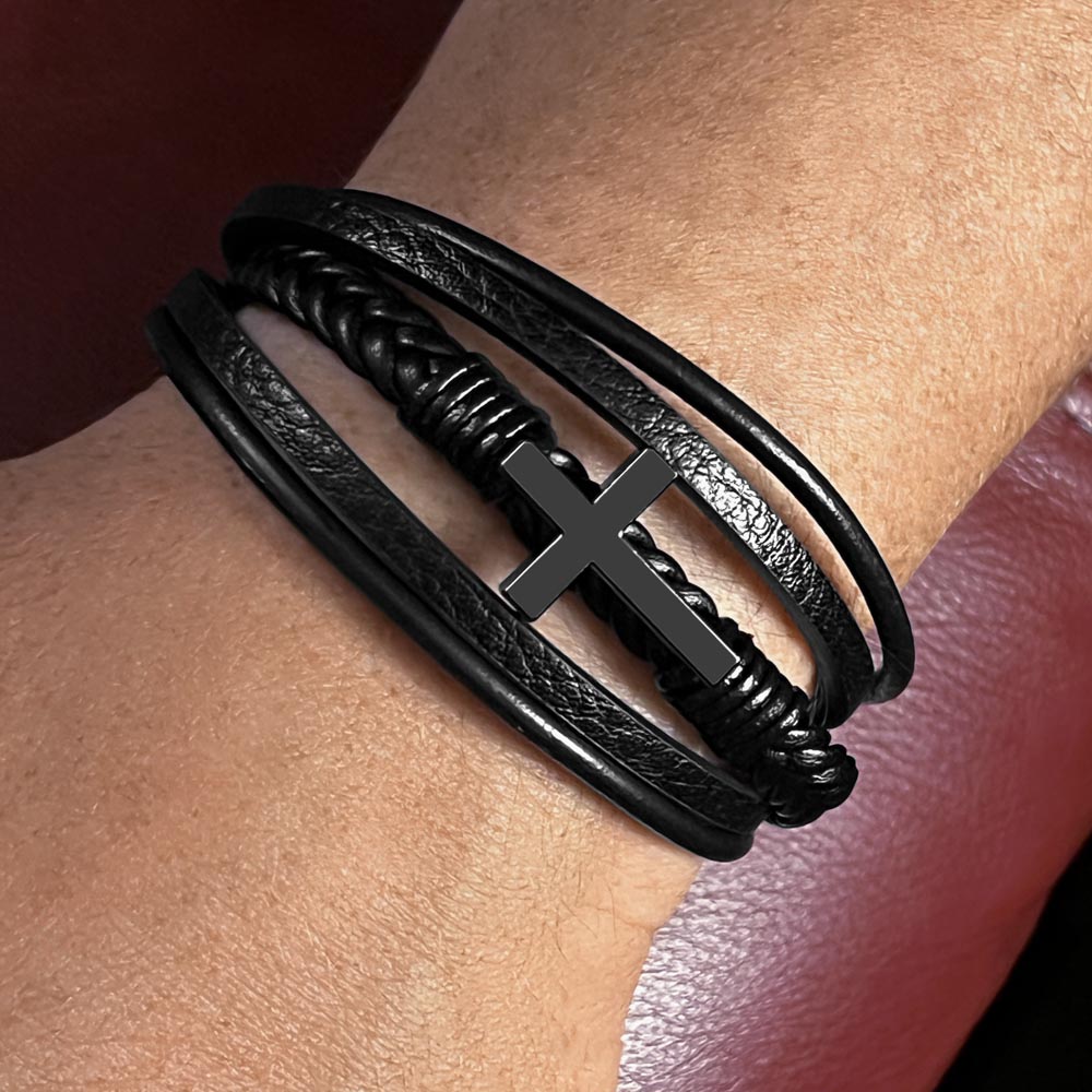 MCBLO2-Men's Love Cross Bracelet