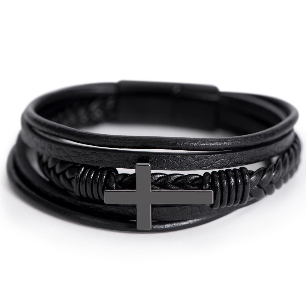 MCBLO2-Men's Love Cross Bracelet