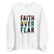 Featuring our Faith Over Fear design, this sturdy and warm sweatshirt is bound to keep you warm in the colder months or during cool evenings. A pre-shrunk, classic fit sweater that's made with air-jet spun yarn for a soft feel and reduced pilling.