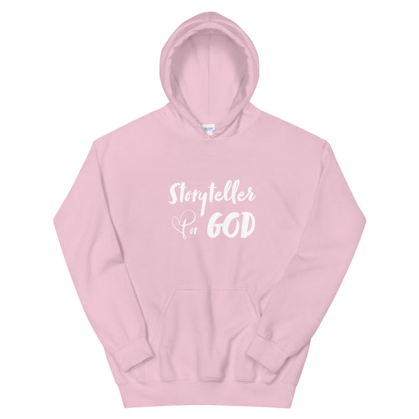 Our signature logo Storyteller for God appears on the front of this cozy go-to hoodie to curl up in, so go for one that's soft, smooth, and stylish. It's the perfect choice for cooler evenings!