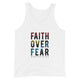 A classic, all-purpose unisex tank featuring our Faith Over Fear design. A timeless classic intended for anyone looking for great quality and softness.